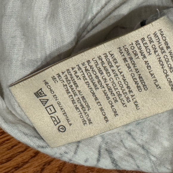 Anthropologie Maeve Caitlin Floral Black And White Long Sleeve Crewneck Top Med - Picture 4 of 4